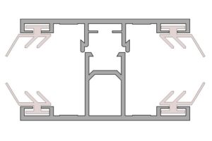 Verbindungsprofil Alu-Alu für Stegplatten