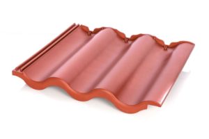 Kunststoff Dachpfanne - Dachziegel rotbraun