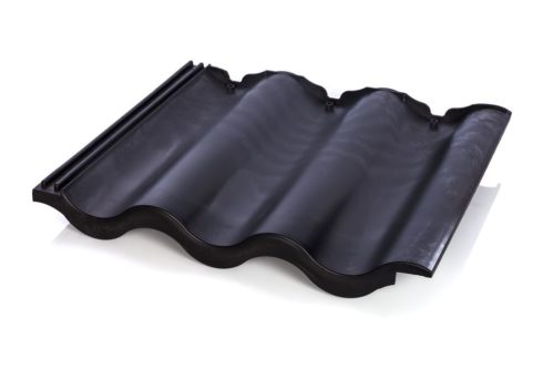 Kunststoff Dachpfanne - Dachziegel schwarz