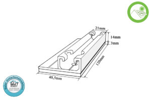 Trapezschiene für Trapezdach blech